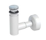 Sifon Prevex Chrome EasyClean s výpustí click-clack pro umyvadlo, snadno čistitelný shora.