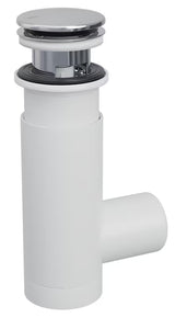 Sifon Prevex Chrome EasyClean s výpustí click-clack pro umyvadlo, snadno čistitelný shora.
