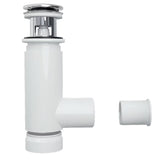 Sifon Prevex Chrome EasyClean s výpustí click-clack pro umyvadlo, snadno čistitelný shora.