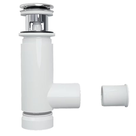 Sifon Prevex Chrome EasyClean s výpustí click-clack pro umyvadlo, snadno čistitelný shora.