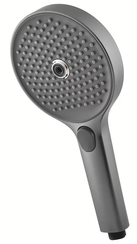 Sprchový systém Rav Slezak metal grey s hlavovou sprchou ⌀ 300 mm a 3-polohovou ruční sprchou