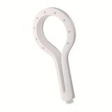 Ruční sprcha Rav Slezak v provedení chrom/bílá s jednou polohou proudu, průměr 12 cm.