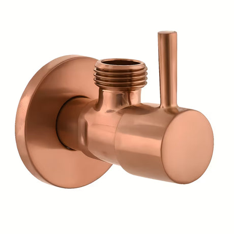 Rohový ventil Rav Slezak v provedení rose gold brushed s keramickým vrškem