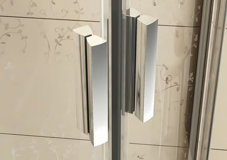 Čtvrtkruhový sprchový kout Ravak Blix 90x90 cm v provedení matný chrom s čirým sklem