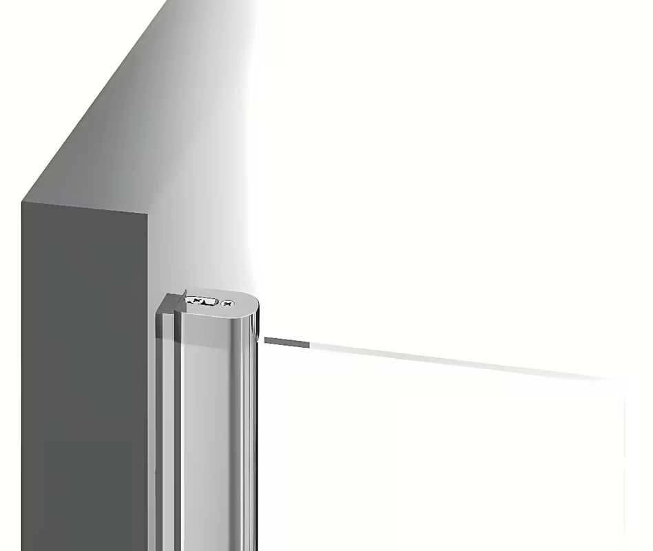 Ravak Chrome boční zástěna ke sprchovým dveřím 80 cm v lesklém chromu s čirým sklem