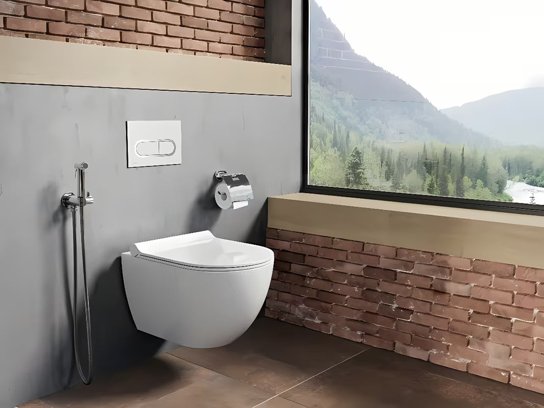 Ovládací splachovací tlačítko Ravak Chrome v provedení satin matný chrom pro závěsné WC