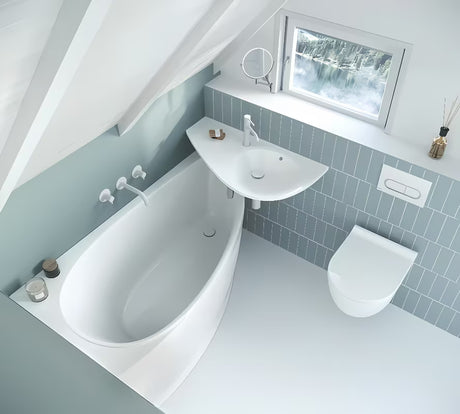 Ovládací splachovací tlačítko Ravak Chrome v provedení satin matný chrom pro závěsné WC