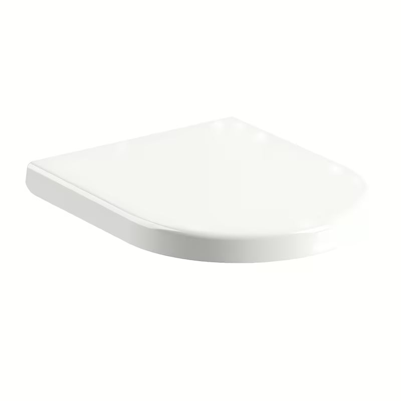 Bílé WC sedátko Ravak Uni Chrome s pomalým dovíráním SoftClose