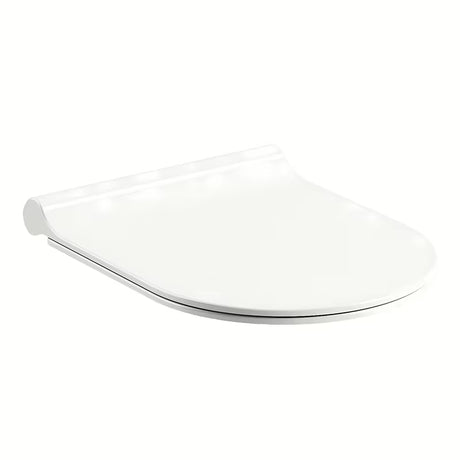 Bílé extra tenké WC sedátko Ravak Chrome Uni Chrome Slim se zpomalovacím systémem SoftClose