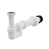 Bílý plastový bidetový sifon Ravak Chrome pro bidet Uni Chrome s manžetou