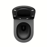 Závěsná WC mísa Ravak Chrome v černém matu s bezokrajovým splachováním RimOff a skrytým uchycením EasyFix.