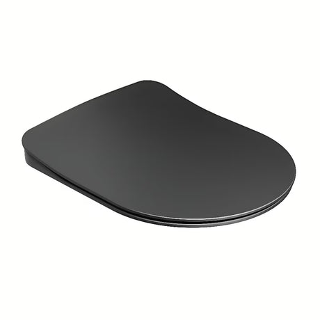 Černé WC sedátko Ravak Uni Chrome Flat z duroplastu se SoftClose a EasyLock