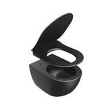 Černé WC sedátko Ravak Uni Chrome Flat z duroplastu se SoftClose a EasyLock