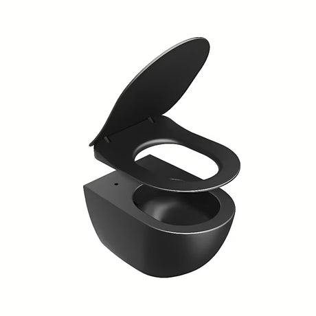 Černé WC sedátko Ravak Uni Chrome Flat z duroplastu se SoftClose a EasyLock
