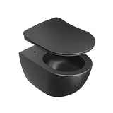 Černé WC sedátko Ravak Uni Chrome Flat z duroplastu se SoftClose a EasyLock