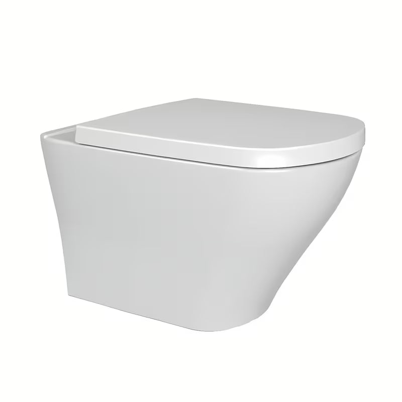 Bílé závěsné WC Ravak Classic s bezokrajovou technologií RimOff a skrytým upevněním