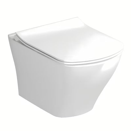 Bílé extra tenké WC sedátko Ravak Classic Slim se systémem SoftClose
