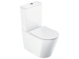 Bílé volně stojící WC kombi Ravak Elegant RimOff se sedátkem SoftClose a duálním splachováním 3/6 l.