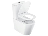 Bílé volně stojící WC kombi Ravak Elegant RimOff se sedátkem SoftClose a duálním splachováním 3/6 l.