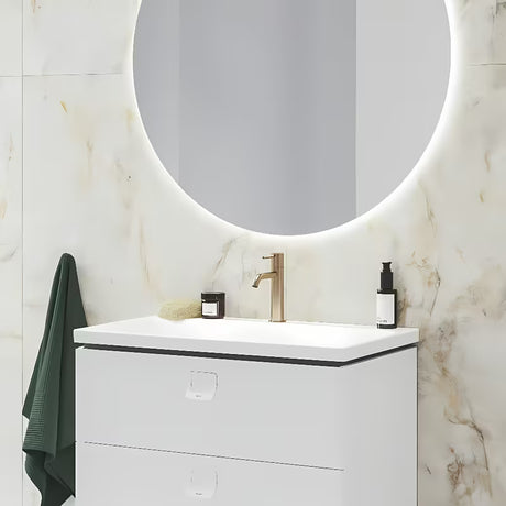 Stojánková umyvadlová baterie Ravak Espirit v provedení Rose Gold Brushed se skrytým perlátorem