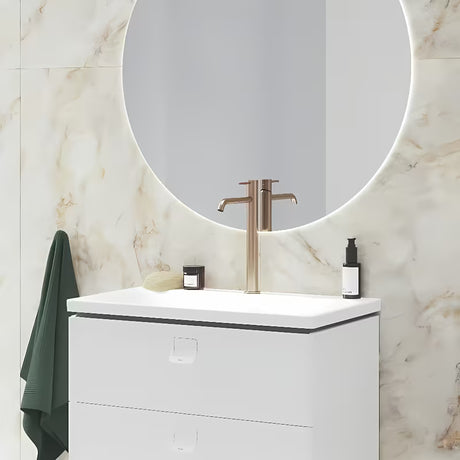 Vysoká umyvadlová stojánková baterie Ravak Espirit v provedení Rose Gold Brushed bez výpusti