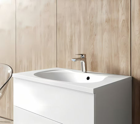 Stojánková umyvadlová baterie Ravak Flat v lesklém chromu bez výpusti