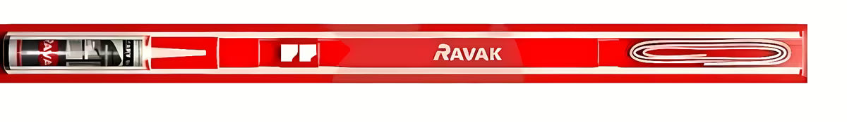 Montážní sada Ravak 10° v bílé barvě pro instalaci a utěsnění sprchové vaničky do rohu