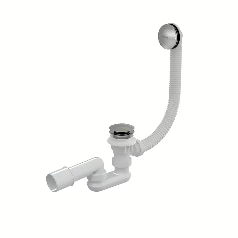 Vanový odtokový komplet Ravak s přepadem 570 mm v lesklém chromu s ovládáním Click-Clack