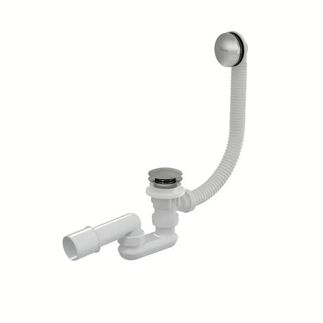 Vanový odtokový komplet Ravak s přepadem 570 mm v lesklém chromu s ovládáním Click-Clack