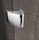 Sprchové dveře Ravak Pivot 90 cm v lesklém chromu s čirým sklem a otočným otevíráním