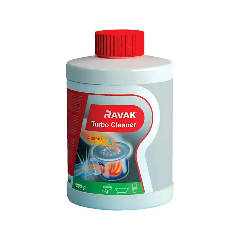 Ravak Cleaner Turbo čisticí prostředek pro rozpuštění hrubých nečistot v sifonech a odpadech