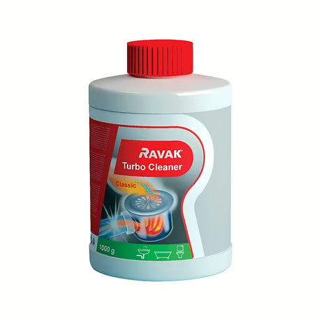 Ravak Cleaner Turbo čisticí prostředek pro rozpuštění hrubých nečistot v sifonech a odpadech