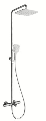 Ravak Termo 300 sprchový systém s termostatickou baterií a hlavovou sprchou 25 cm v designu Chrome