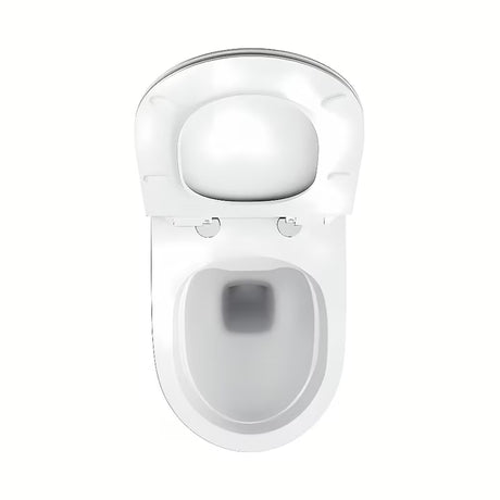 Bílé závěsné WC Ravak Vita RimOff bez klasického oplachového lemu se skrytým uchycením EasyFix.
