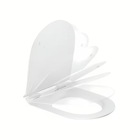 Bílé WC sedátko Ravak Vita Slim z duroplastu se systémem SoftClose pro tiché dovírání