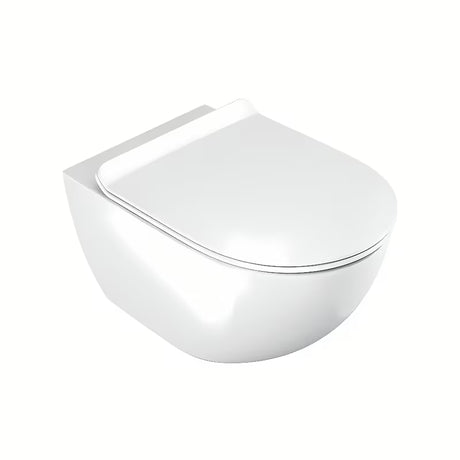 Bílé WC sedátko Ravak Vita Slim z duroplastu se systémem SoftClose pro tiché dovírání