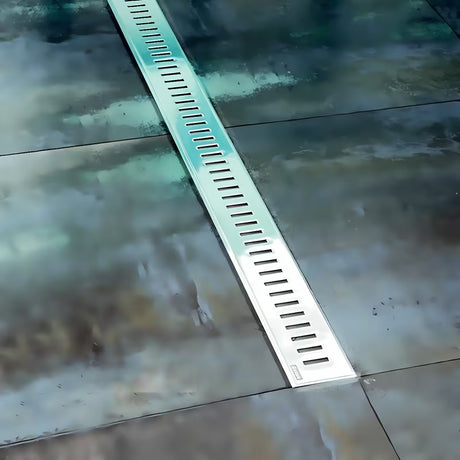 Sprchový žlab Ravak Zebra 75 cm s nerezovou mřížkou v lesklém provedení