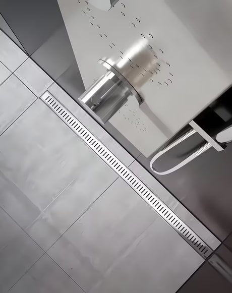 Sprchový žlab Ravak Zebra 85 cm s nerezovou mřížkou v lesklém provedení