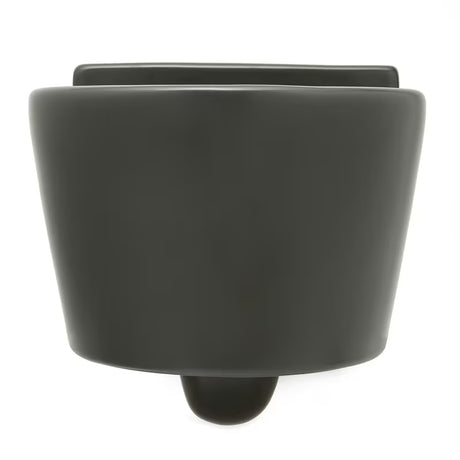 Závěsné WC Roca Inspira v matné barvě onyx s bezokrajovým provedením Rimless a skrytým uchycením.