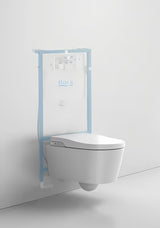 Závěsné WC Roca Inspira In-Wash s integrovaným bidetem v bílé barvě a Rimless provedením.
