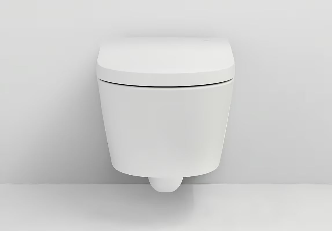 Závěsné WC Roca Inspira In-Wash s integrovaným bidetem v bílé barvě a Rimless provedením.
