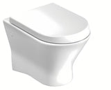Bílé závěsné WC Roca Nexo bez splachovacího okruhu se skrytým uchycením
