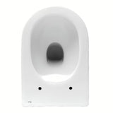 Bílé závěsné WC Roca Nexo bez splachovacího okruhu se skrytým uchycením