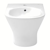 Bílý závěsný bidet Roca Nexo pro moderní koupelnu