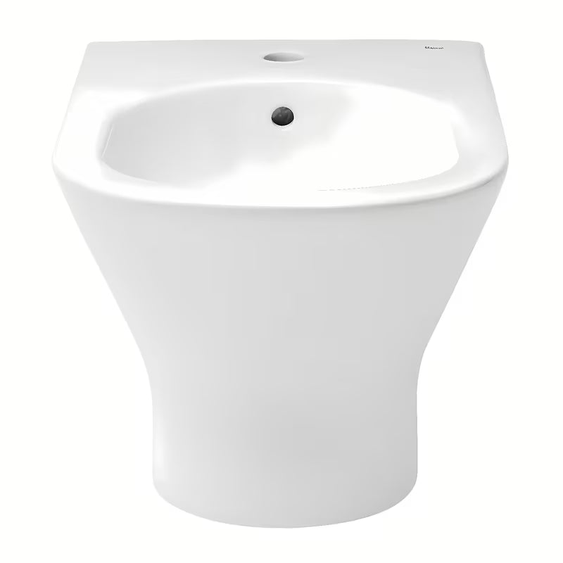 Bílý závěsný bidet Roca Nexo pro moderní koupelnu