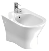 Bílý závěsný bidet Roca Nexo pro moderní koupelnu