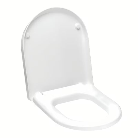 Bílé WC sedátko Roca Nexo z duroplastu se systémem SoftClose a kovovými panty