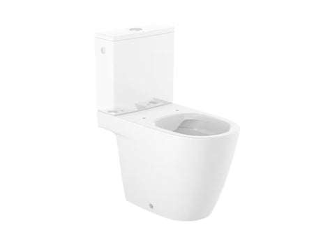Bílé stojící WC kombi Roca Ona bez splachovacího okruhu s vario odpadem a technologií Roca Rimless®.