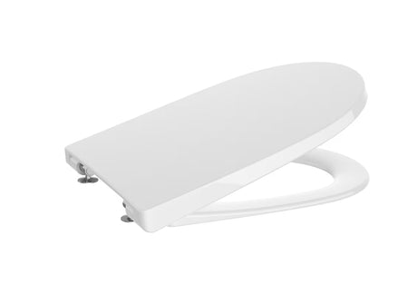 Bílé WC sedátko Roca Ona z duroplastu se SoftClose a EasyLock