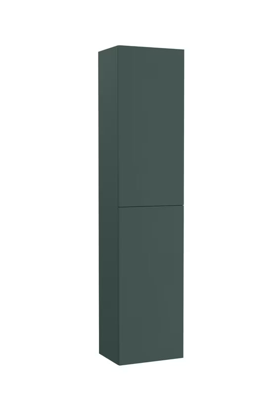 Závěsná vysoká koupelnová skříňka Roca Ona 40x175x30 cm v zelené matné barvě